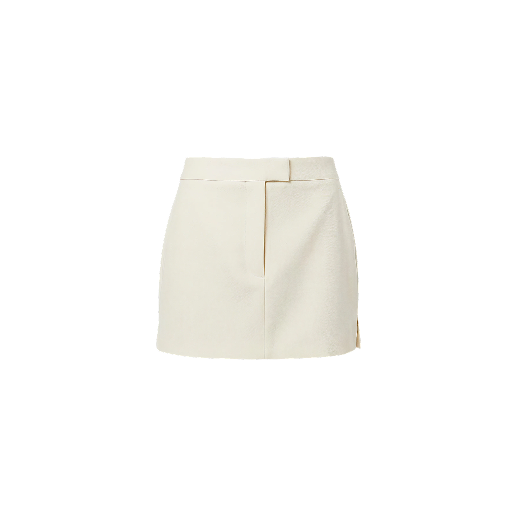 Elara Voss Obsidian Off White Mini Skirt