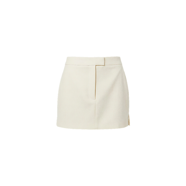 Elara Voss Obsidian Off White Mini Skirt