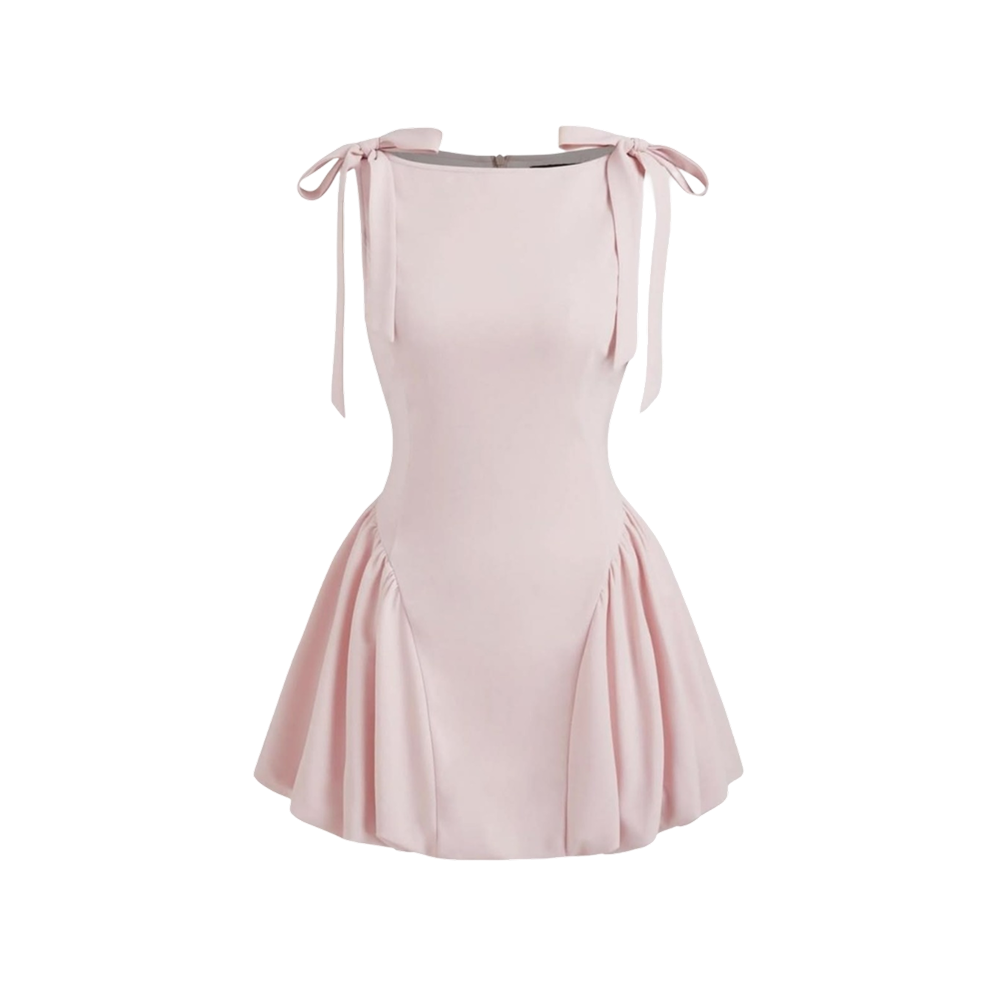 Elara Voss Rosalie Bow Mini Dress