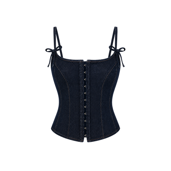 Elara Voss Sienna Denim Corset Top