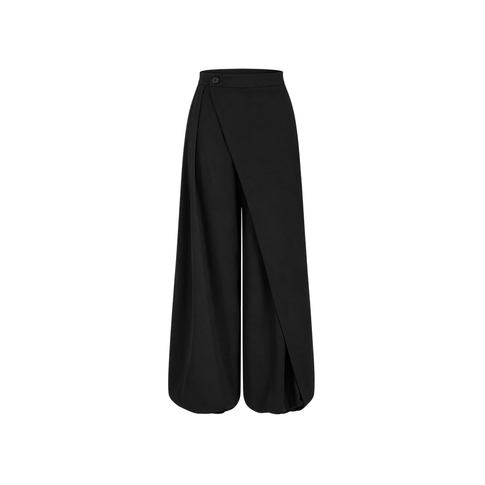 Elara Voss Sienne Fluid Black Trouser