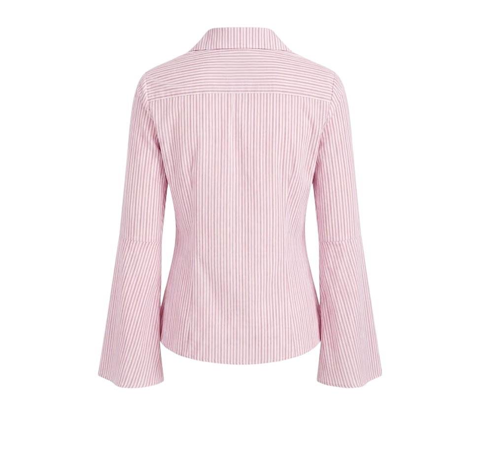 Elara Voss Tailored Blush Stripe