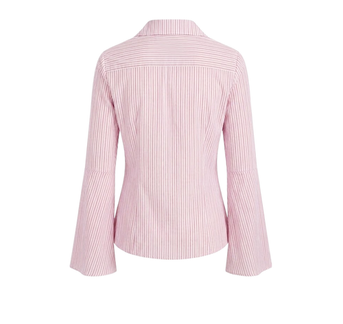 Elara Voss Tailored Blush Stripe