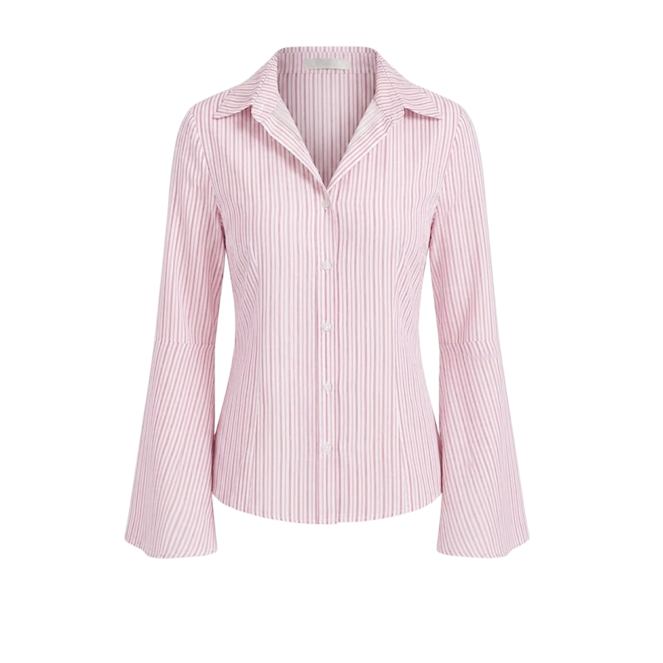 Elara Voss Tailored Blush Stripe