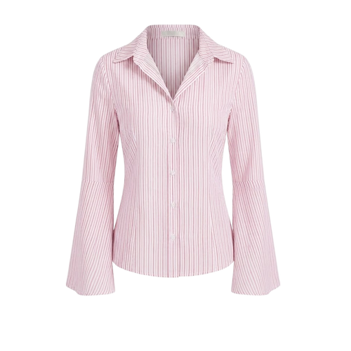 Elara Voss Tailored Blush Stripe