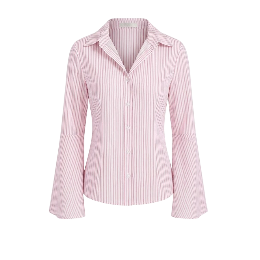 Elara Voss Tailored Blush Stripe