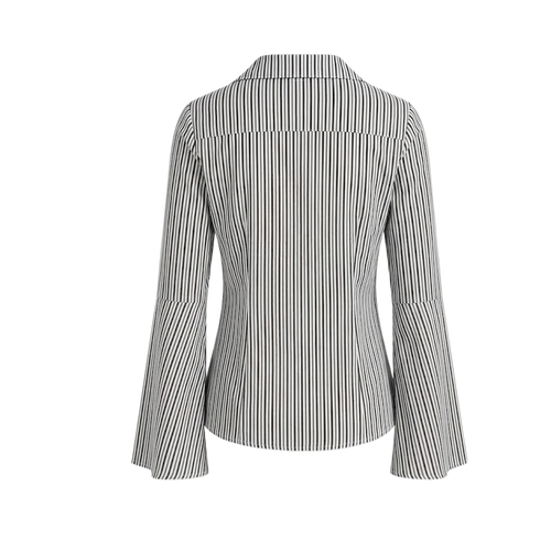 Elara Voss Tailored Gray Stripe