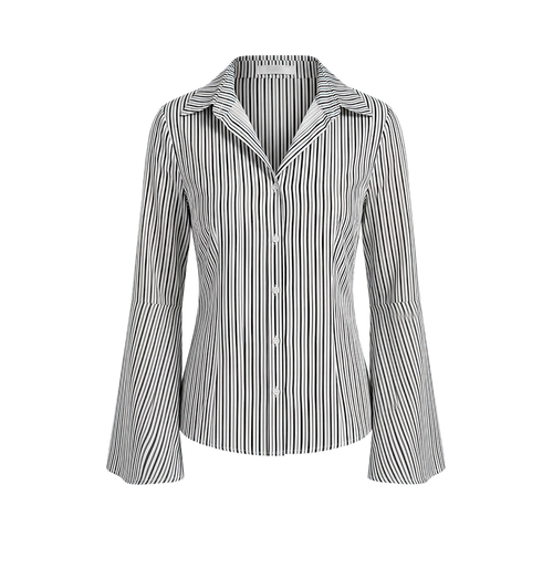 Elara Voss Tailored Gray Stripe