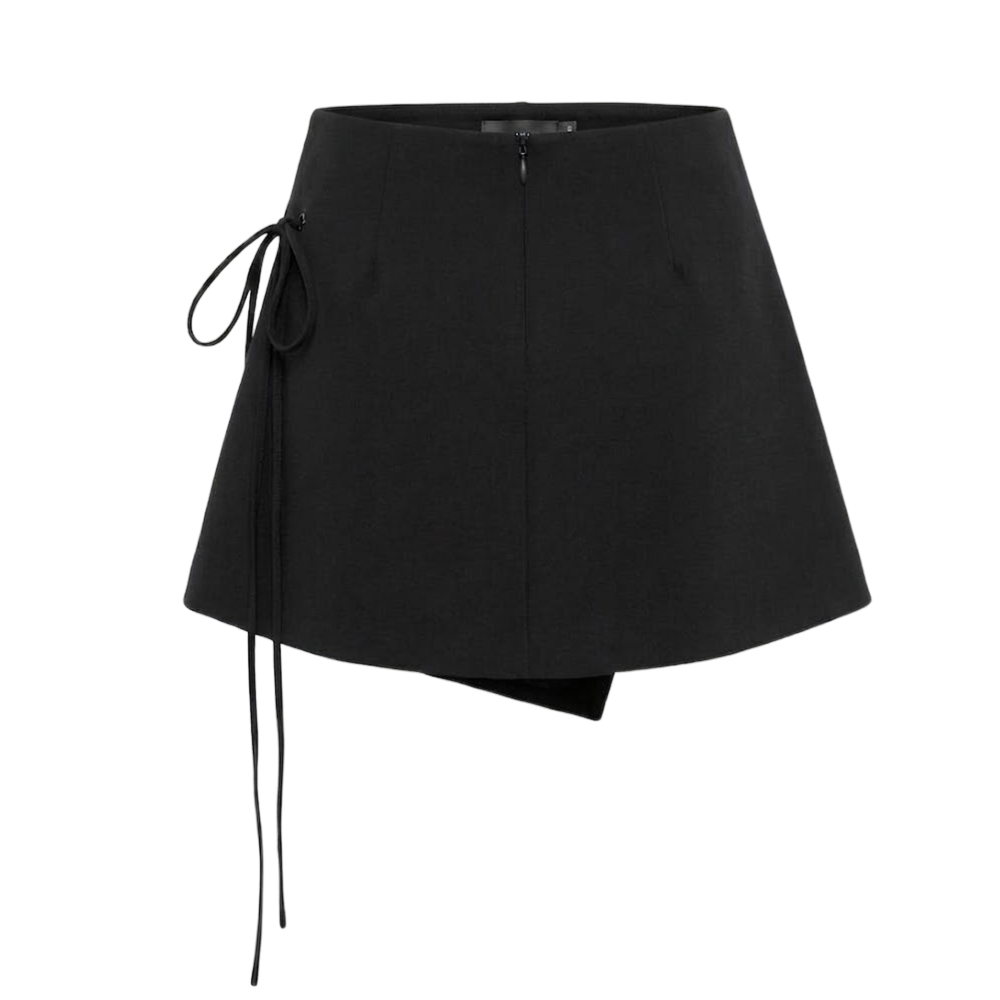 Elara Voss Vienna Black Wrap Skort