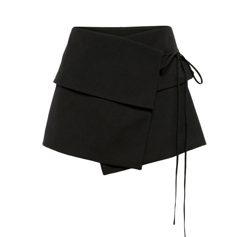 Elara Voss Vienna Black Wrap Skort