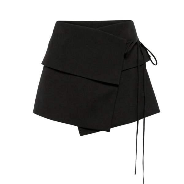 Elara Voss Vienna Black Wrap Skort