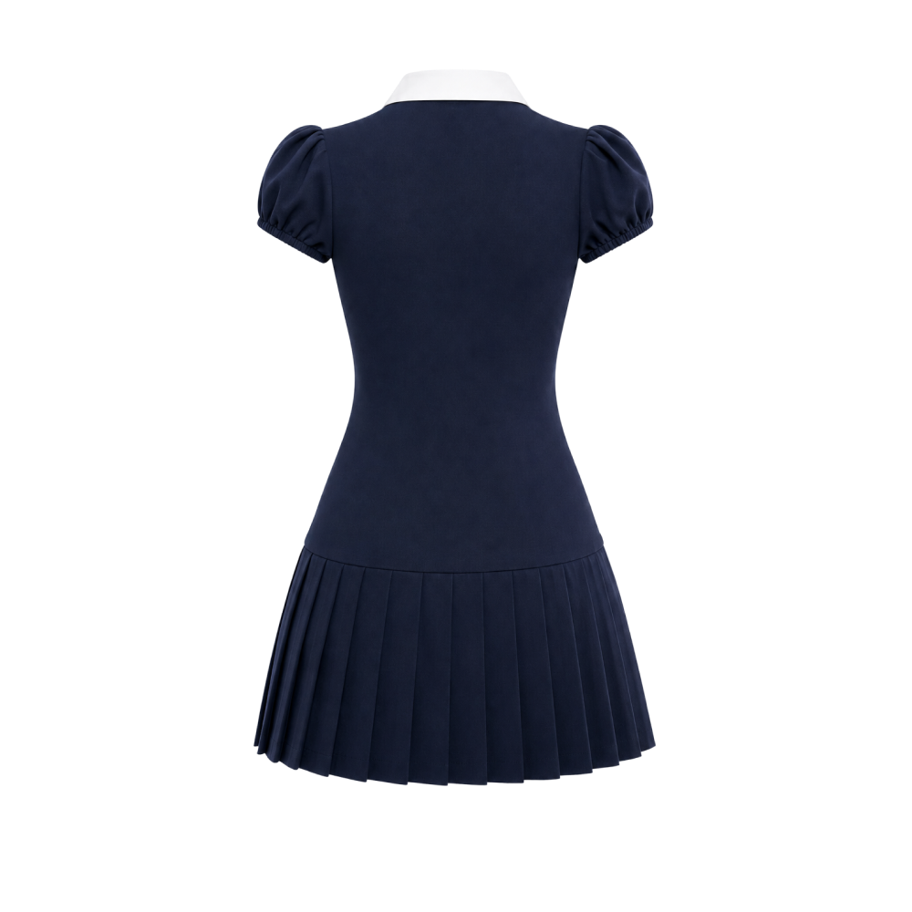 Elara Voss Vivienne Pleated Midi Dress
