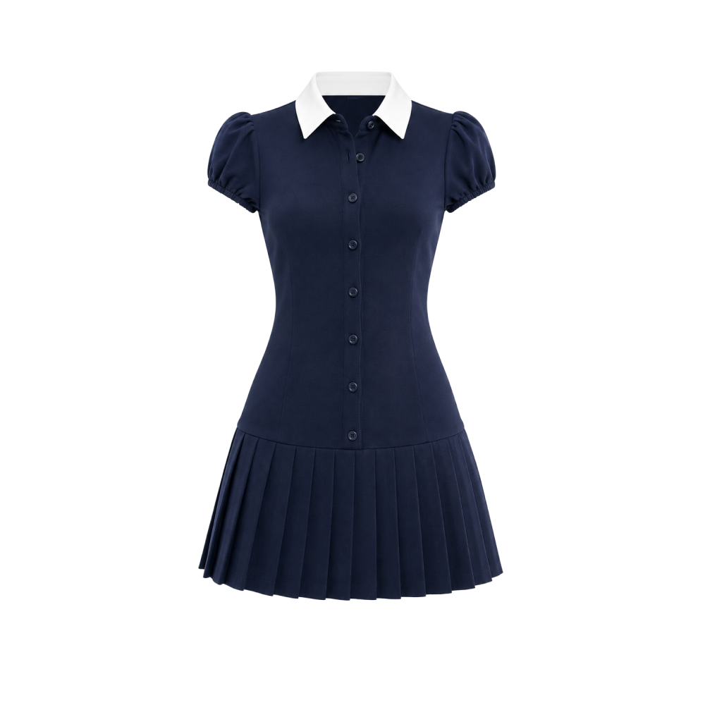 Elara Voss Vivienne Pleated Midi Dress