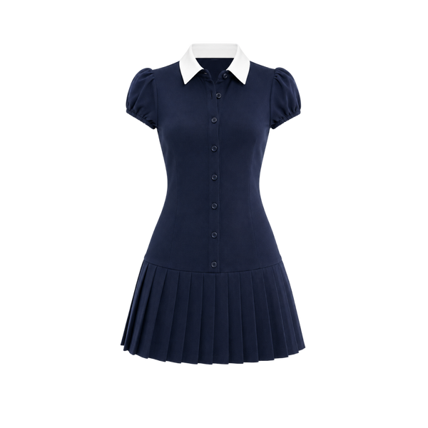 Elara Voss Vivienne Pleated Midi Dress