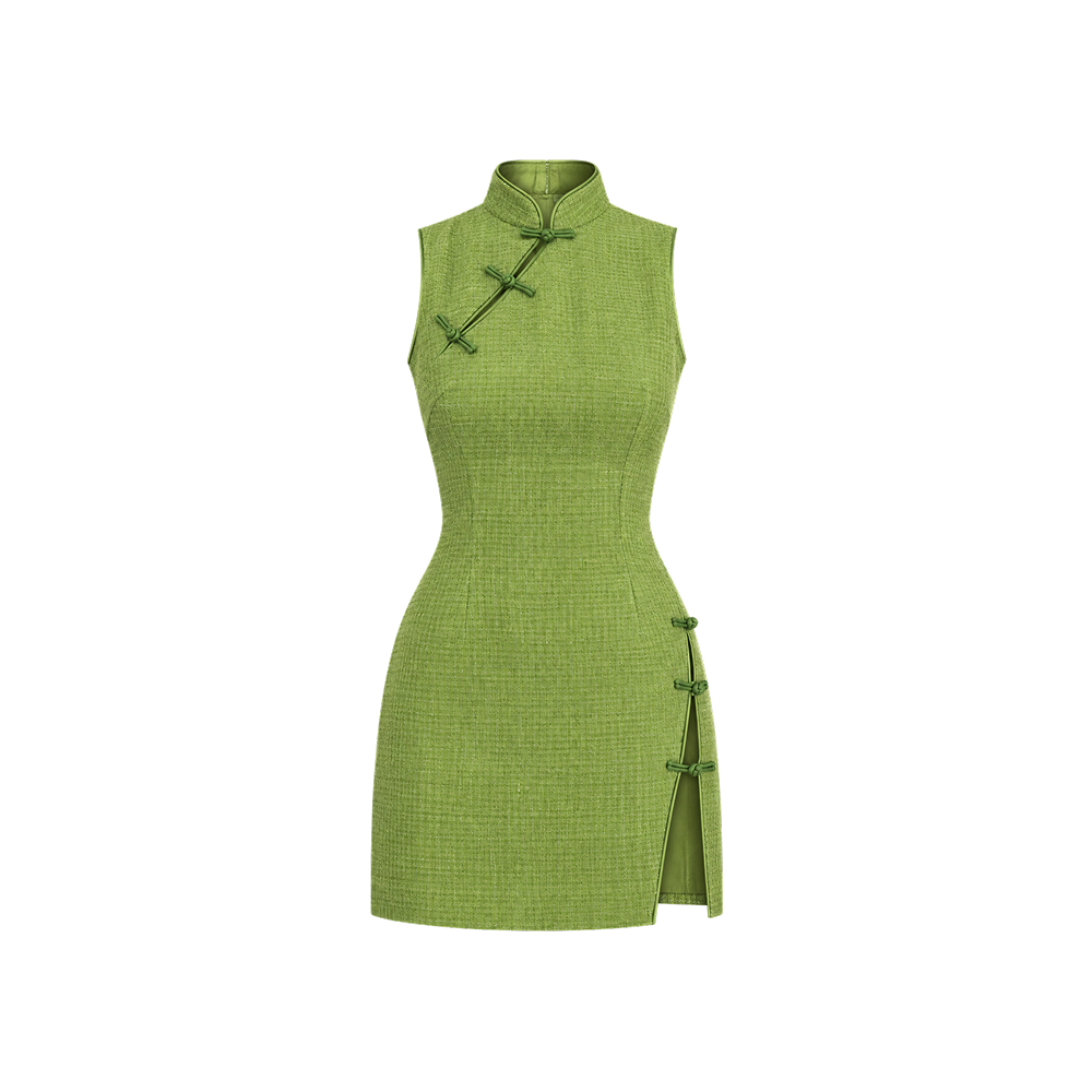 Elara Voss Zinnia Lace-Up Mini Dress
