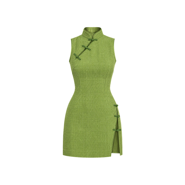Elara Voss Zinnia Lace-Up Mini Dress